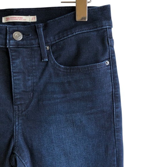 Levi’s 311 Shaping Skinny Ankle Women's Dark Blue Denim Size 27 Jeans - Picture 6 of 15